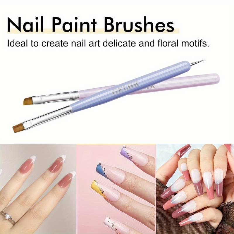 Nail Art Brushes Set Gel Polish Nail Art Design Pen Painting - Temu